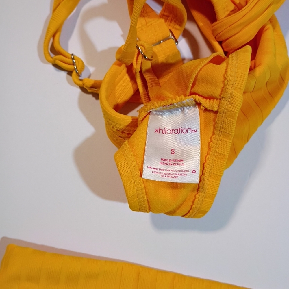 Xhilaration Bright Yellow Bikini Top - Picture 5 of 8
